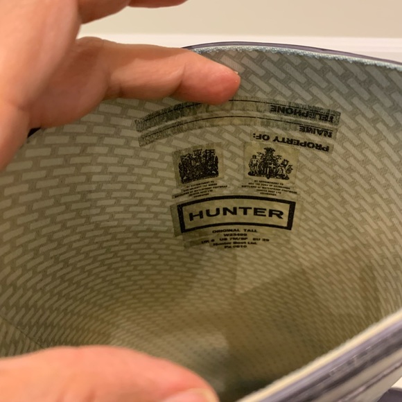 COPY - Classic Size 8 Genuine Hunter Tall Rain Boots - Picture 5 of 6